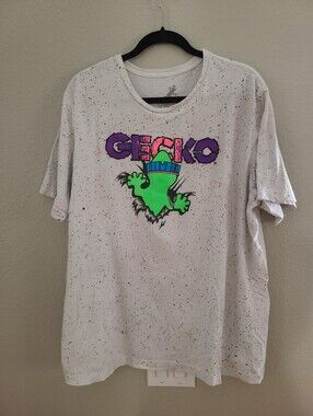 GECKO Hawaii White Graphic Tee Mens XXL